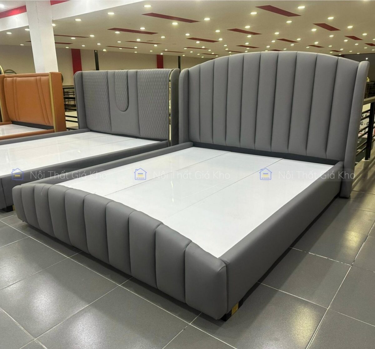Giường bọc da đẹp hiện đại