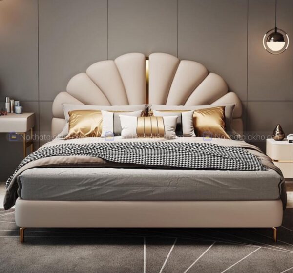 Giường bọc da nhập khẩu GN09