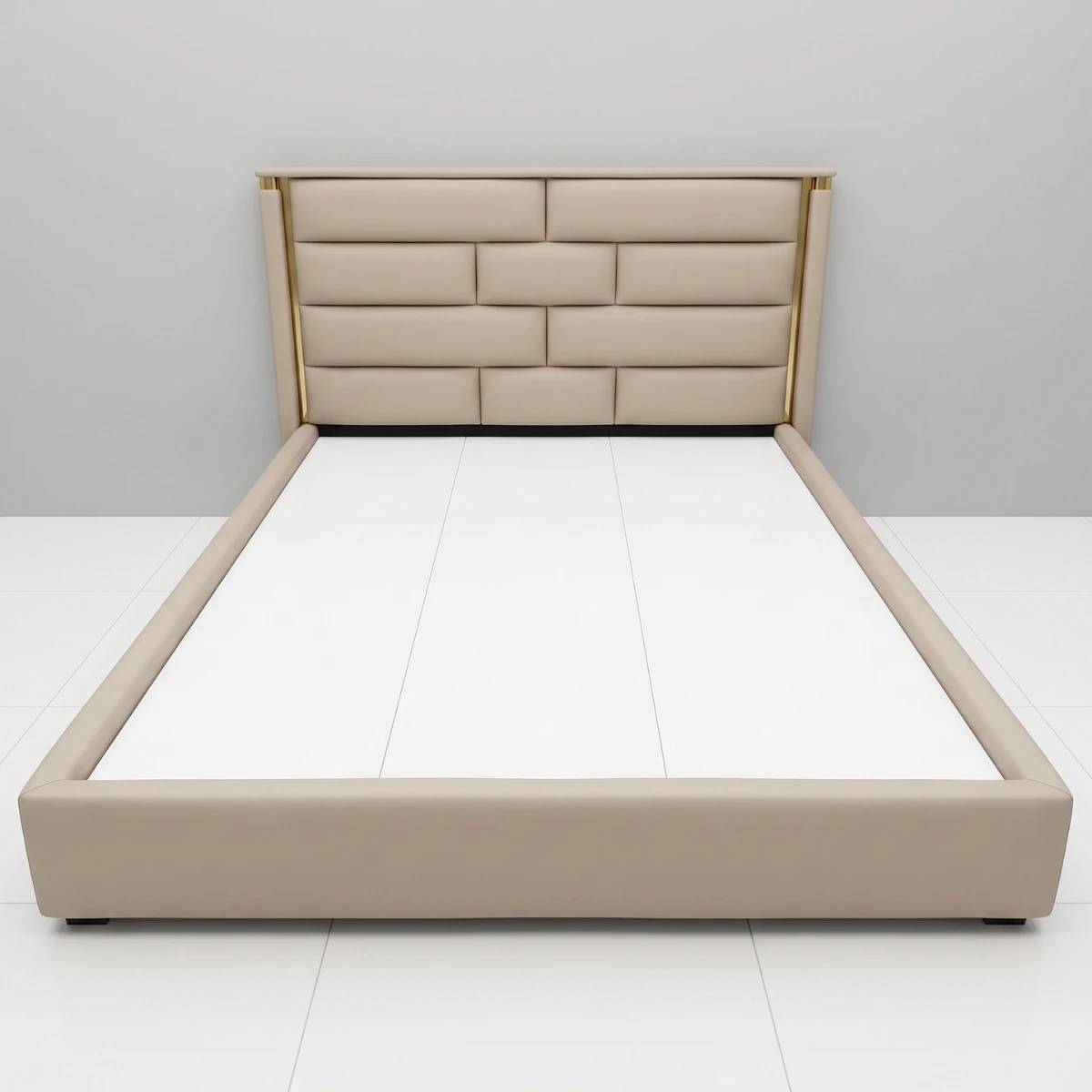 Giường bọc nệm da Adora 1m6x2m