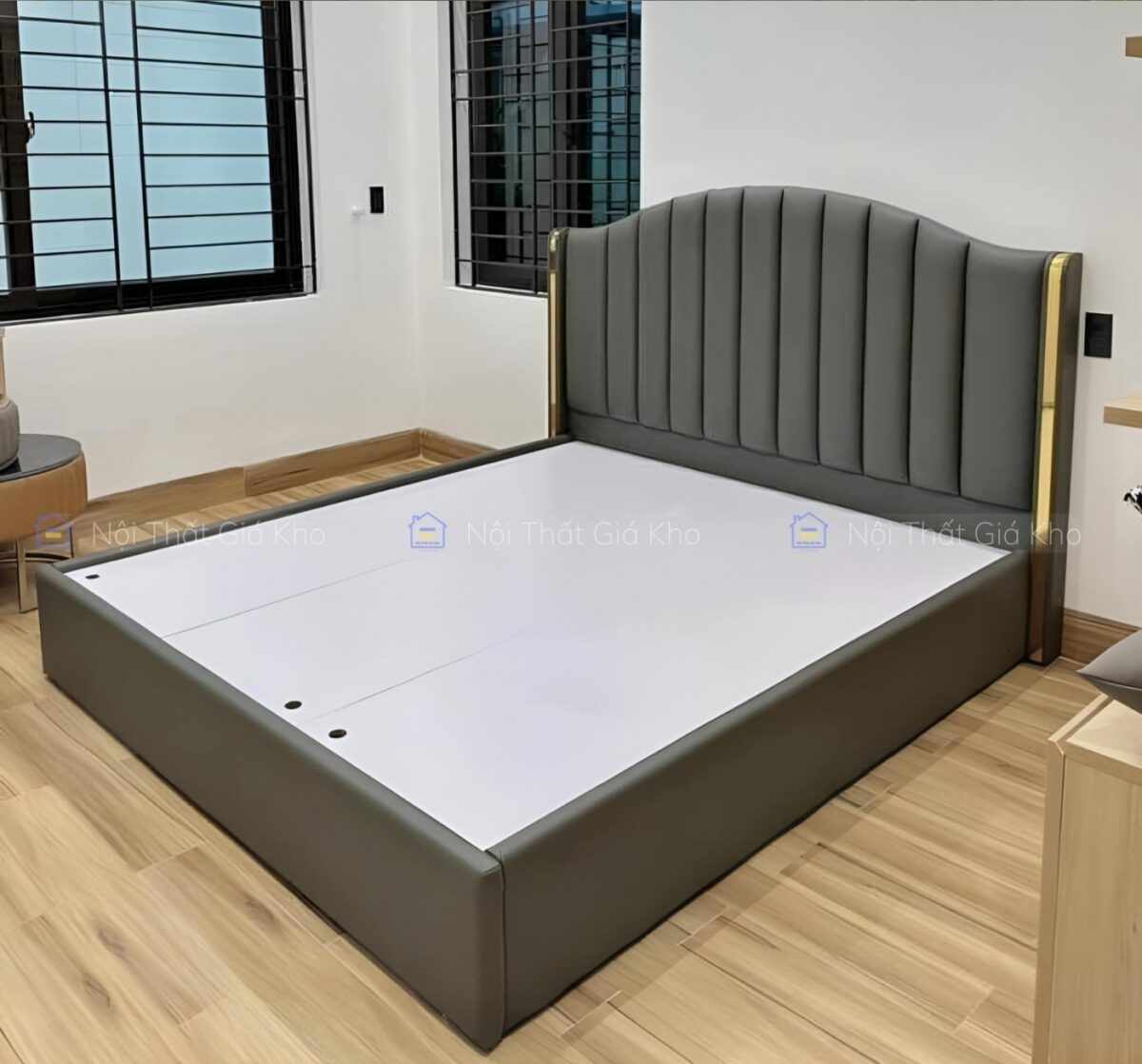Giường Bọc Nệm Da Adora Sang Trọng GK07
