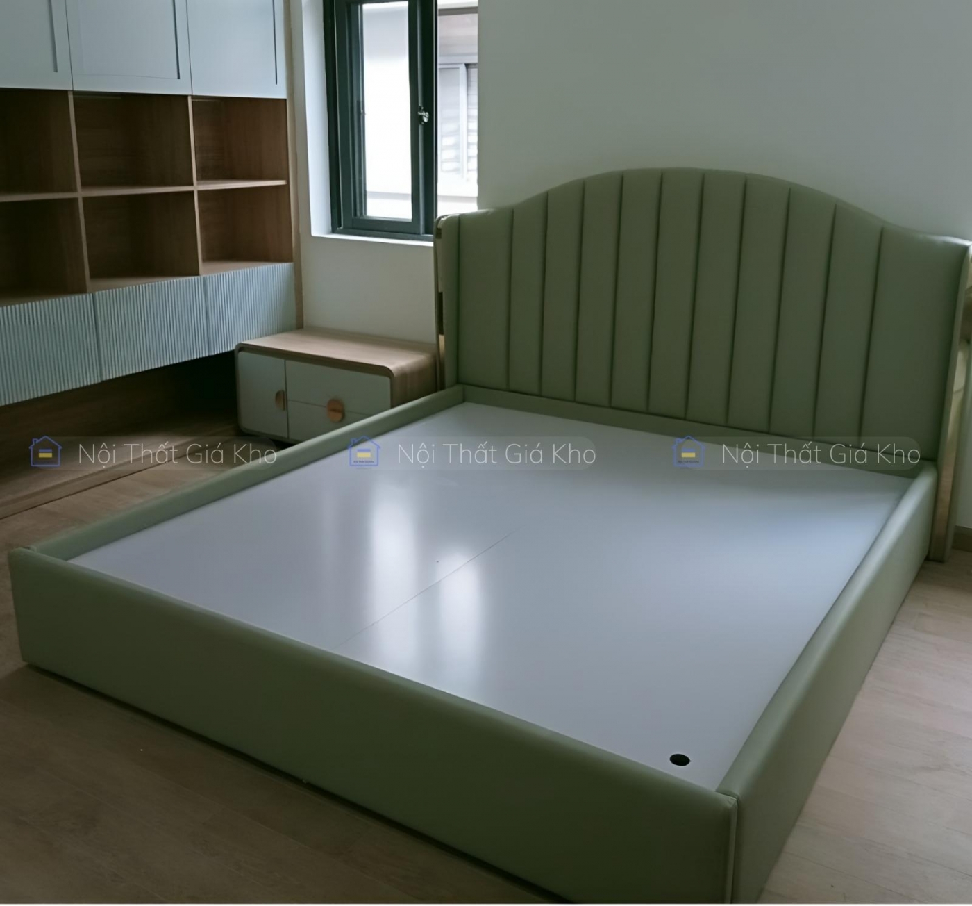 Giường Bọc Nệm Da Adora Sang Trọng GK07