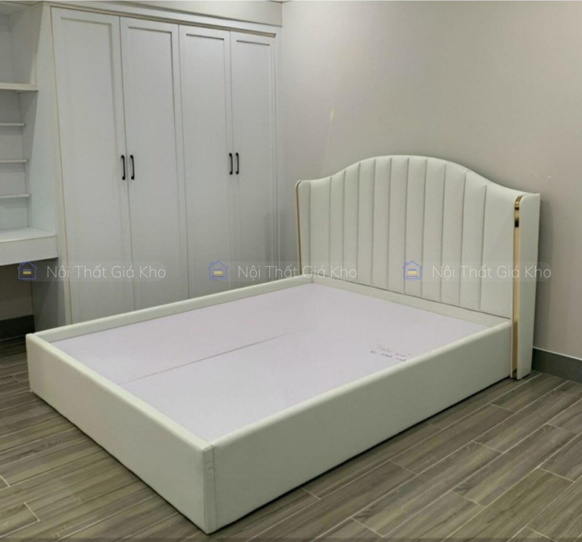 Giường Bọc Nệm Da Adora Sang Trọng GK07
