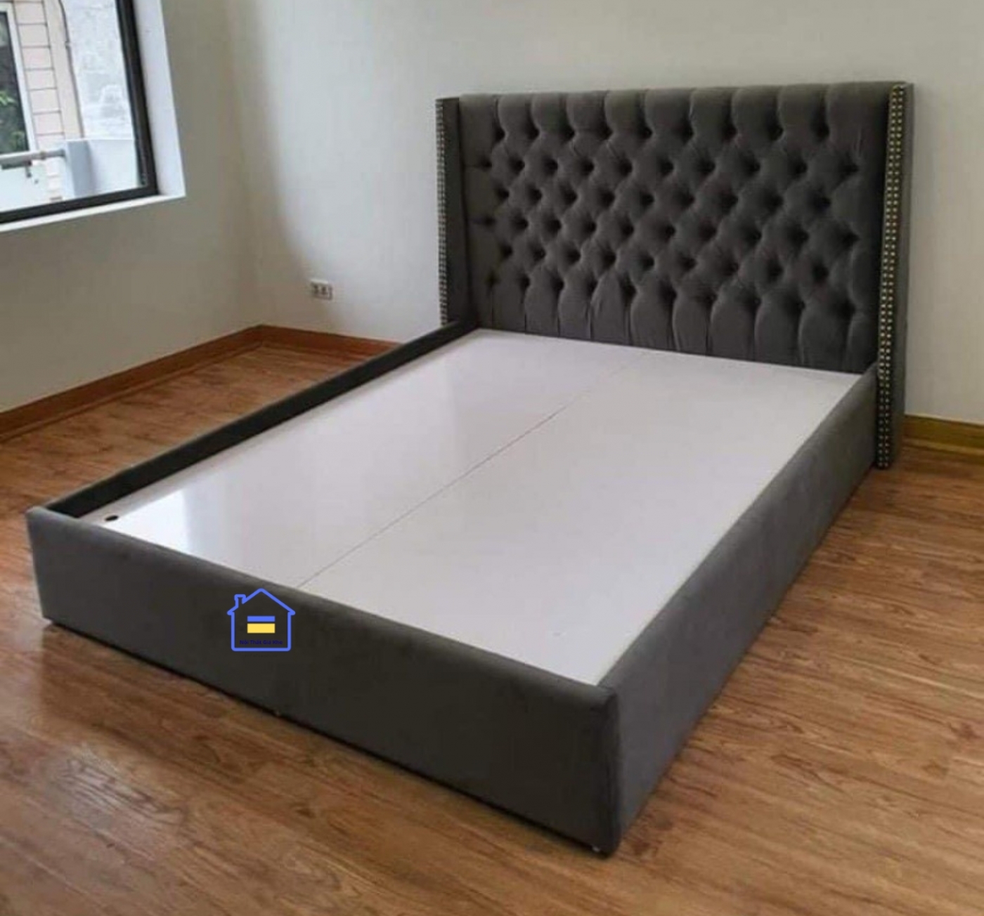 Giường bọc nệm giá rẻ