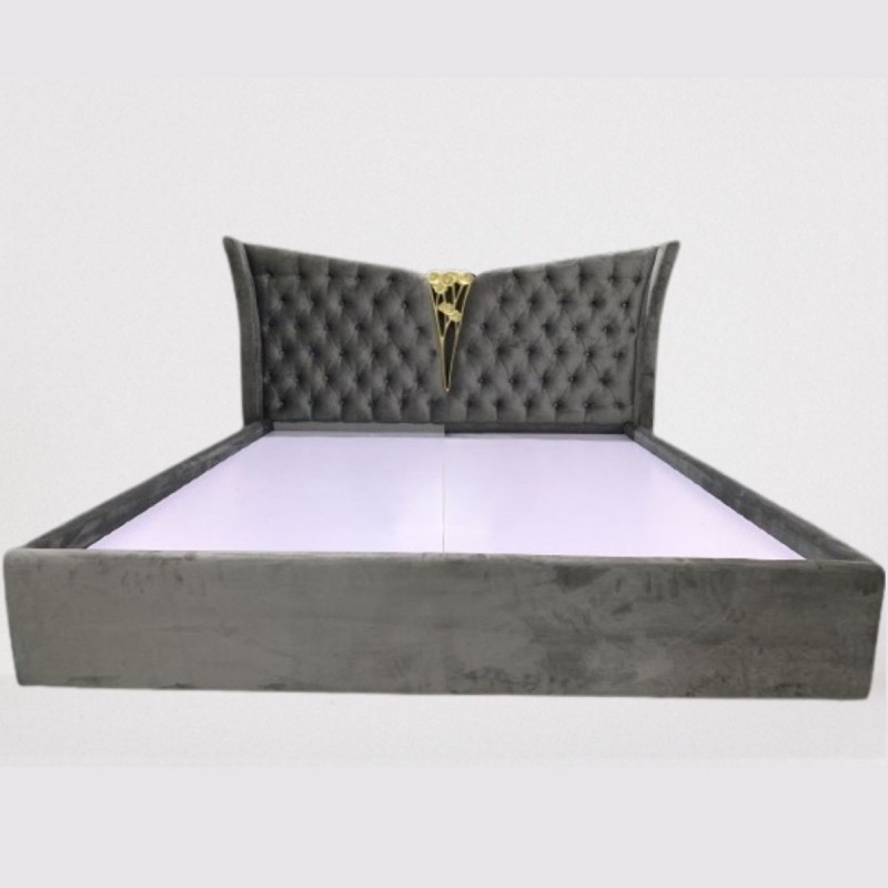 Giường bọc nệm hoa mai 1m6 1m8 giá rẻ