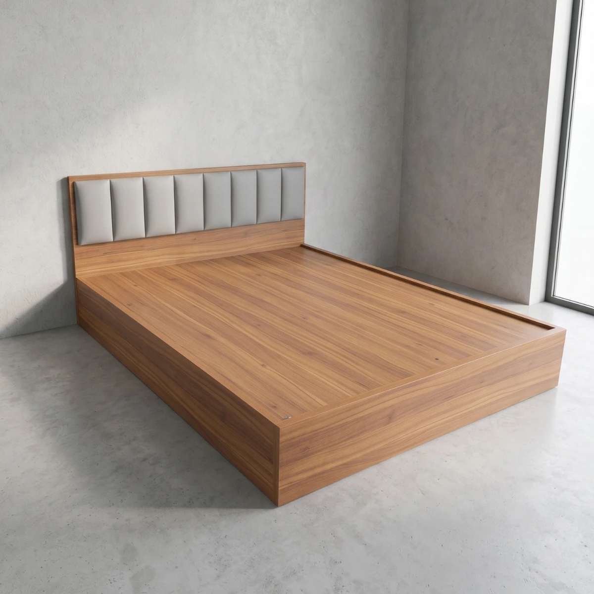 Giường gỗ MDF bọc nệm Adora