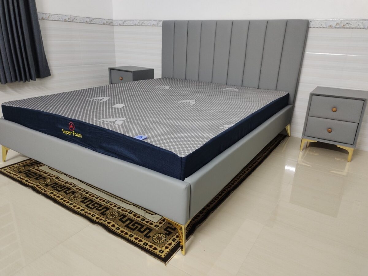Giường ngủ bọc nệm da đẹp hiện đại giá rẻ