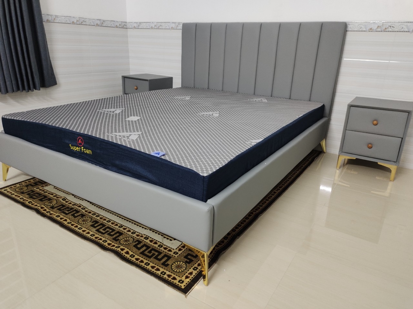 Giường ngủ bọc nệm da đẹp hiện đại giá rẻ