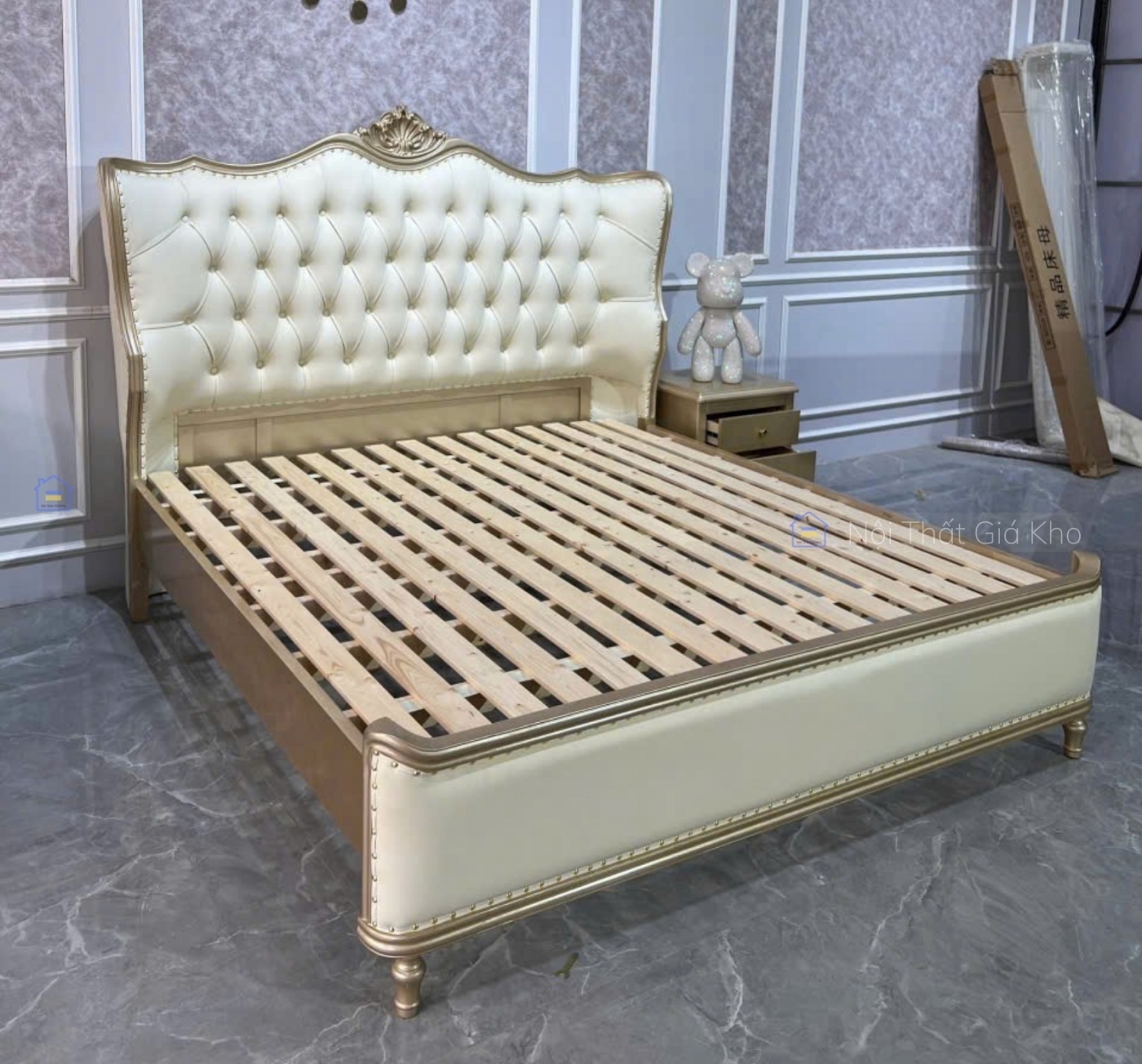 Giường ngủ bọc nệm hoàng gia sang trọng đẳng cấp 1m8x2m