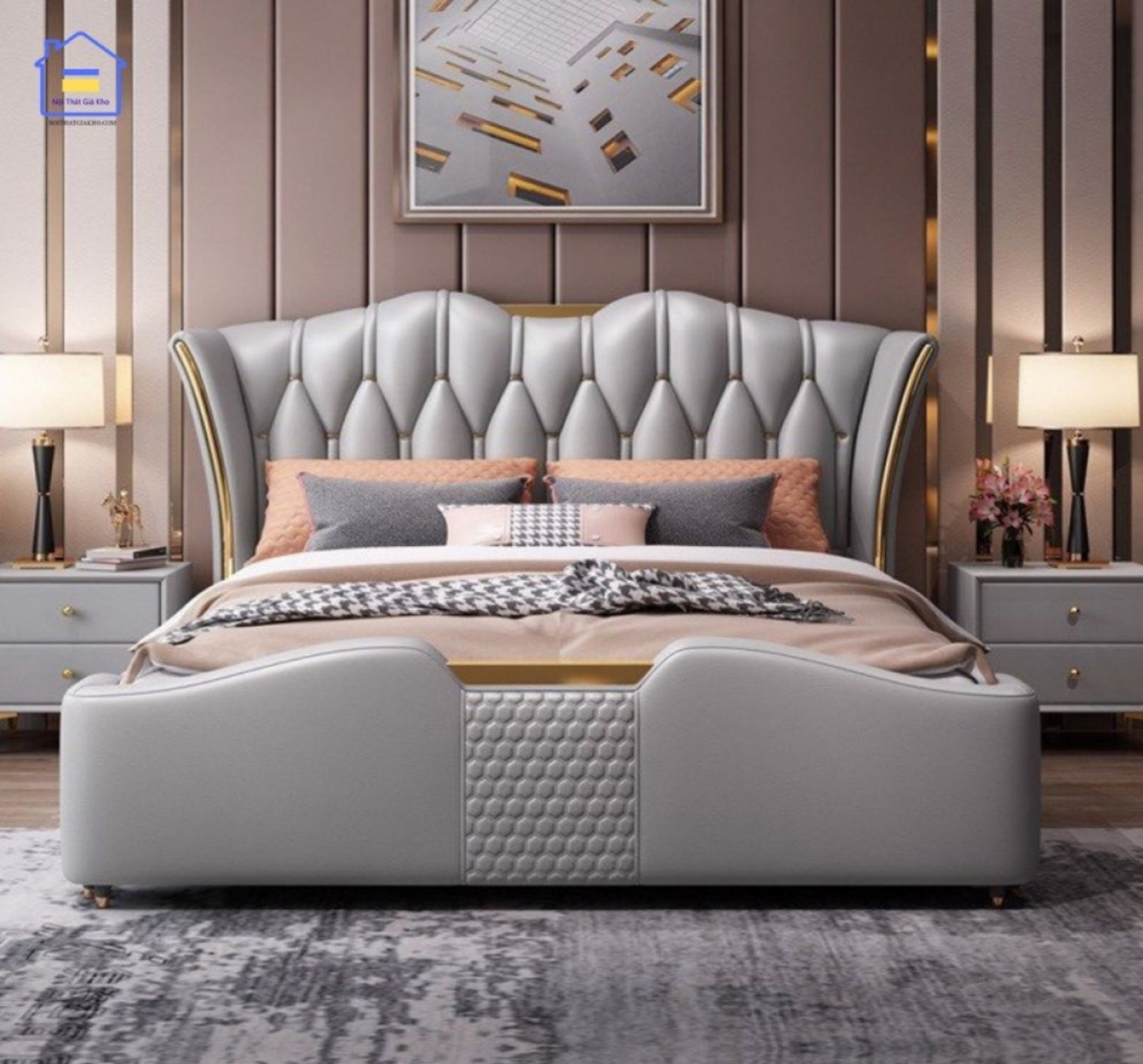 Giường ngủ cao cấp nhập khẩu GN04