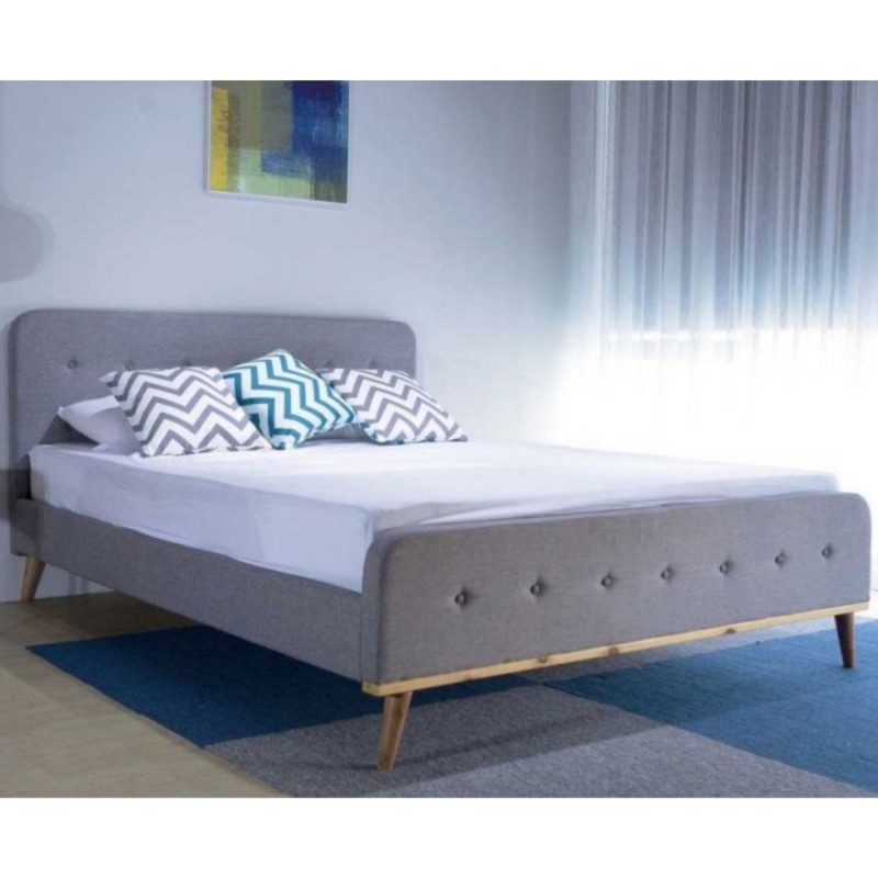 Giường ngủ hiện đại bọc vải Scandinavian Adora
