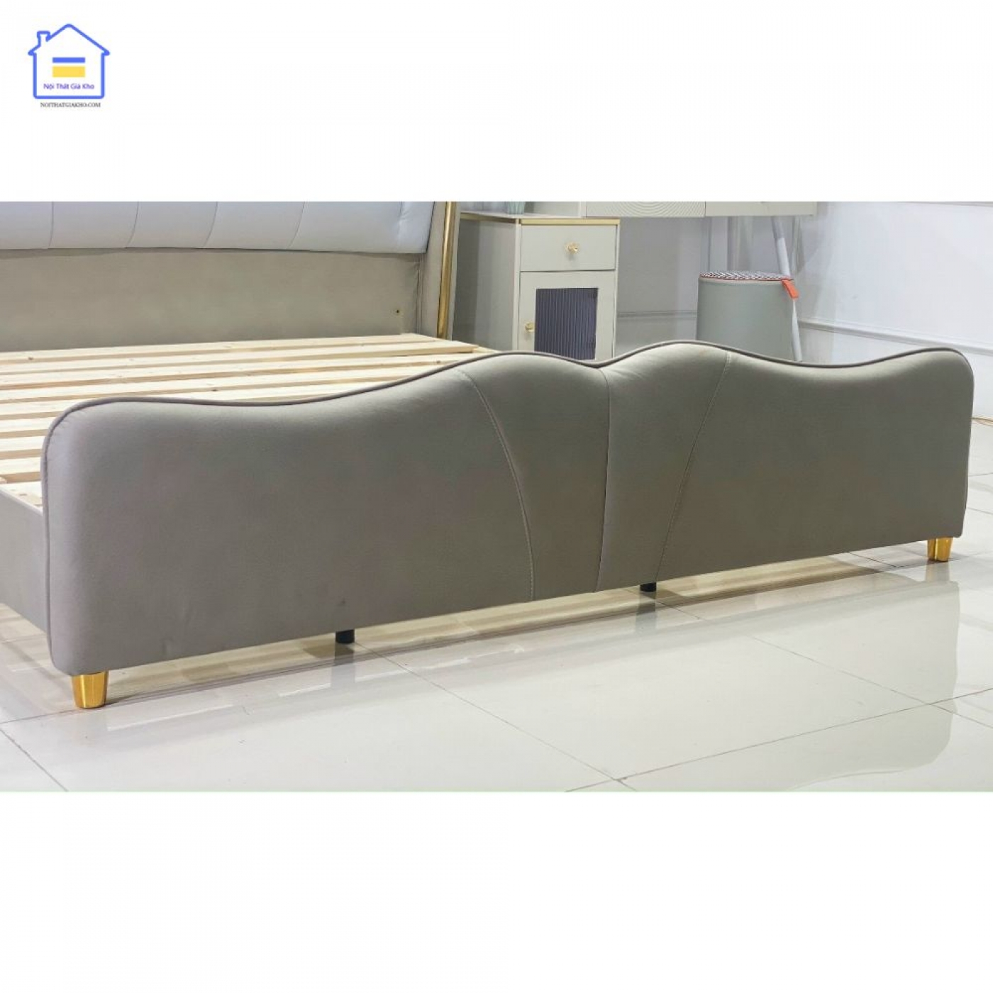 Giường ngủ nhập khẩu bọc da sang trọng GN05