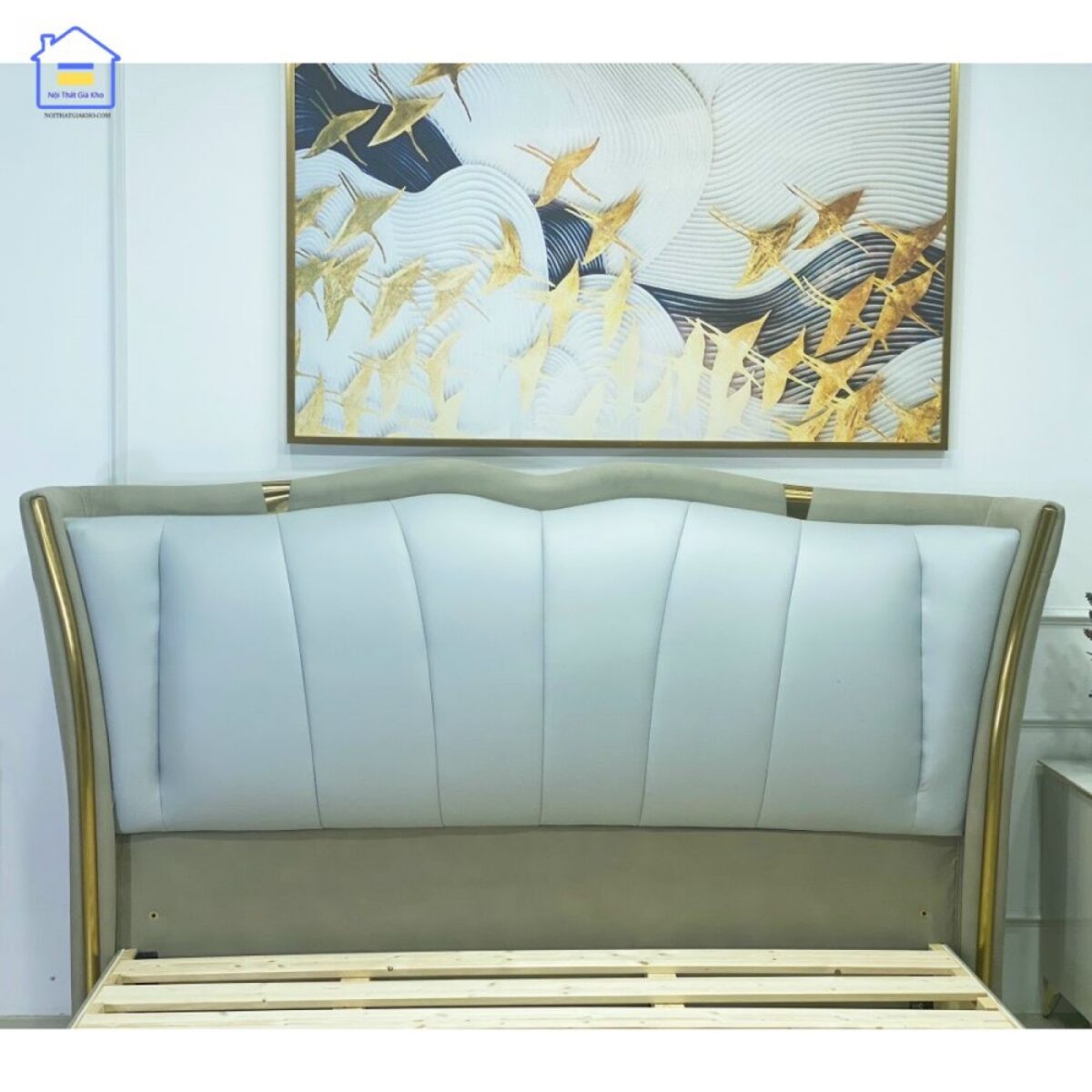 Giường ngủ nhập khẩu bọc da sang trọng GN05