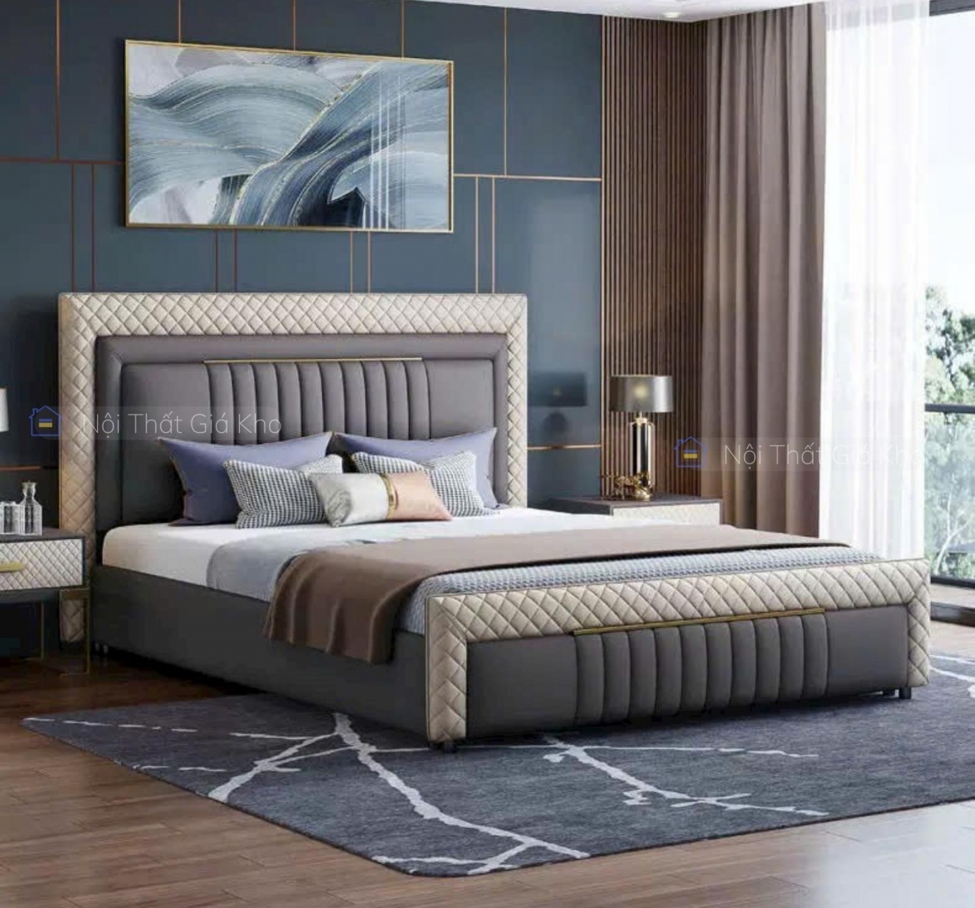 Giường ngủ nhập khẩu cao cấp GN10