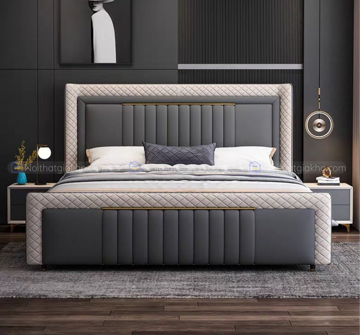 Giường ngủ nhập khẩu cao cấp GN10