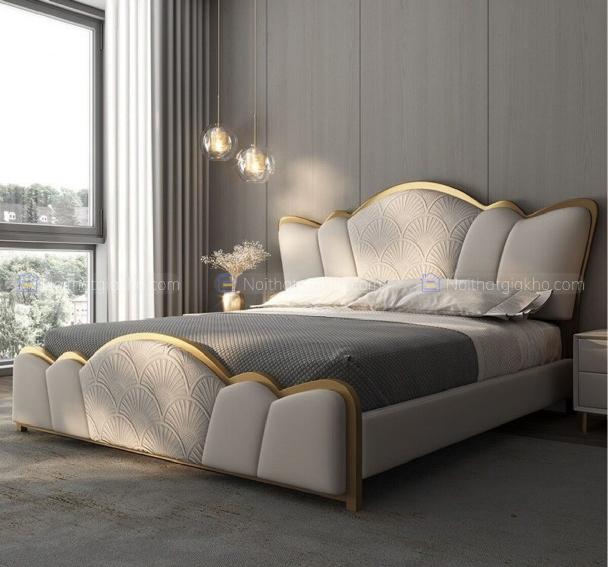 Giường ngủ nhập khẩu đẹp GN20