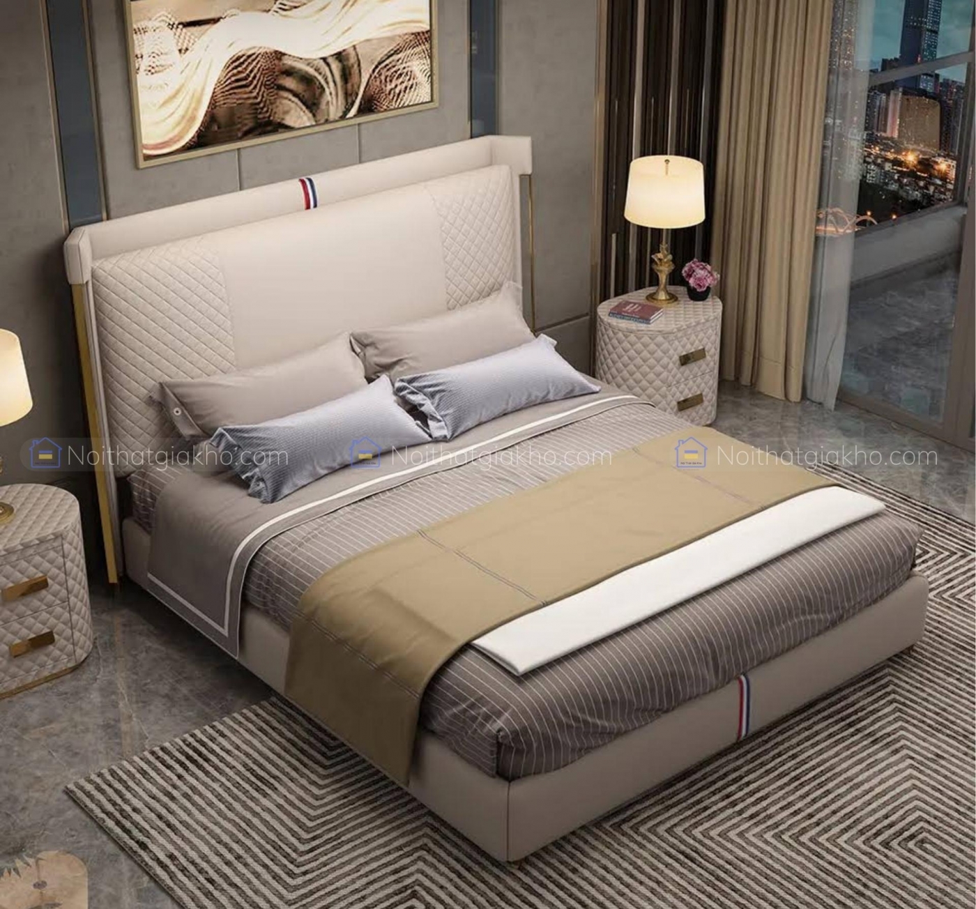 Giường ngủ nhập khẩu GN17