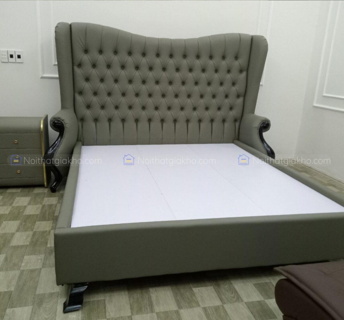 Giường ngủ bọc nệm tân cổ điển