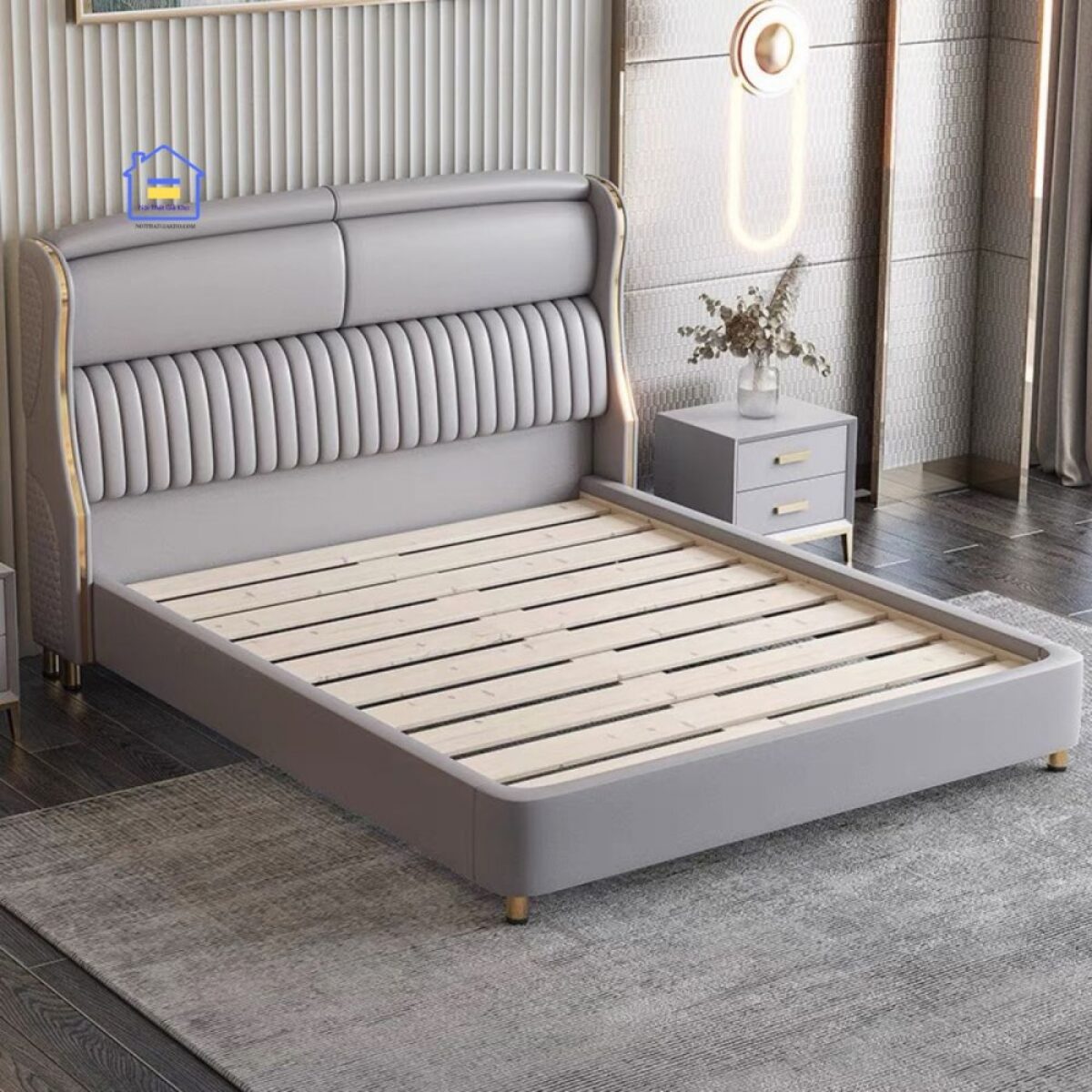 Giường nhập khẩu 1m8x2m đẹp hiện đại GN16