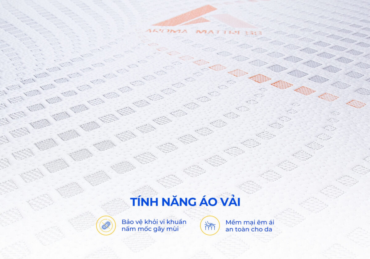 Nệm Foam Aroma Luxury 1m6,1m8x2m dày 10cm