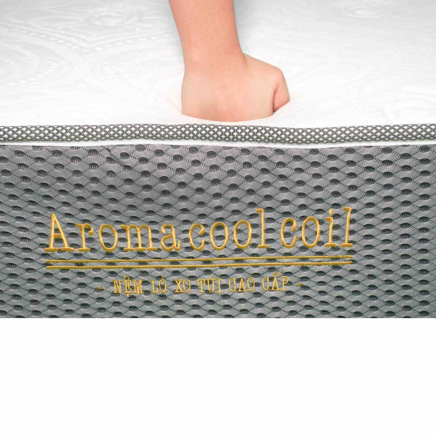 Nệm Lò Xo Túi Độc Lập Aroma Cool Coil 2 Viền