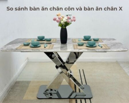 so sanh ban an chan con va ban an chan x