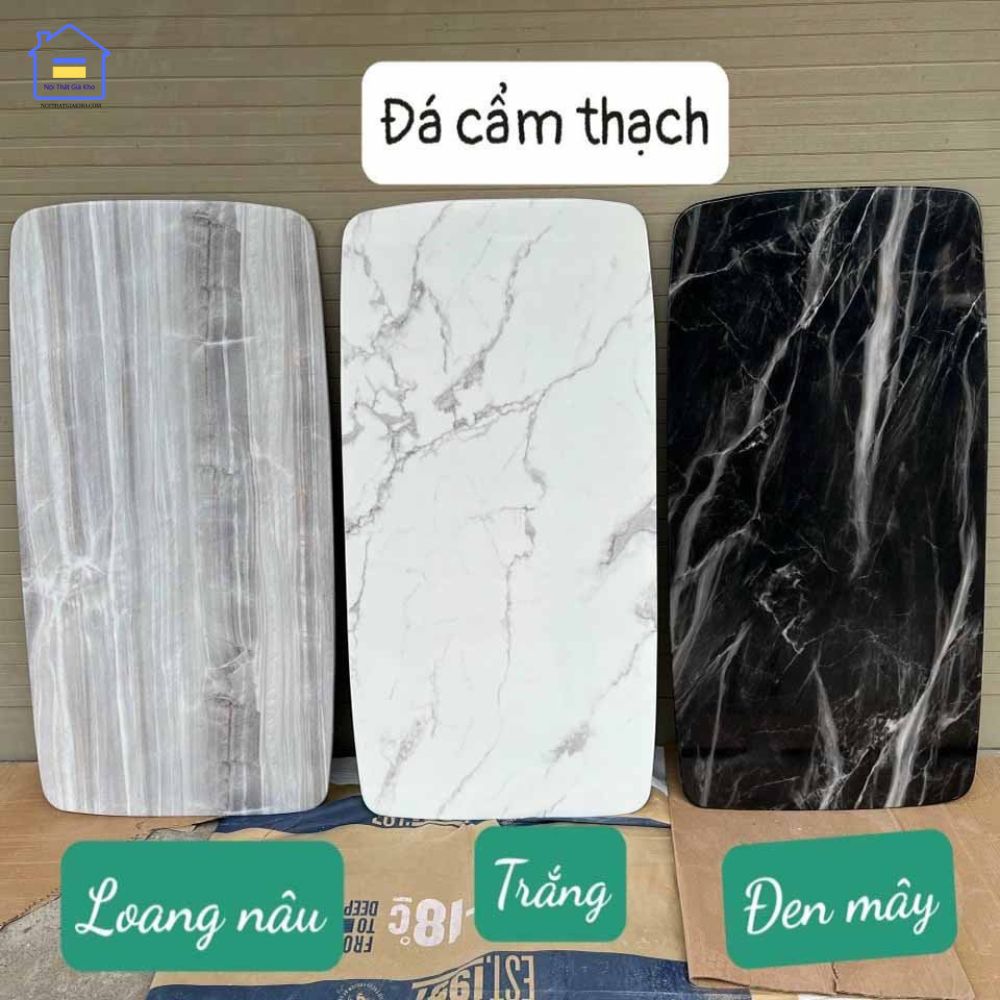 So sánh bàn ăn mặt đá cẩm thạch và bàn ăn mặt đá Ceramic