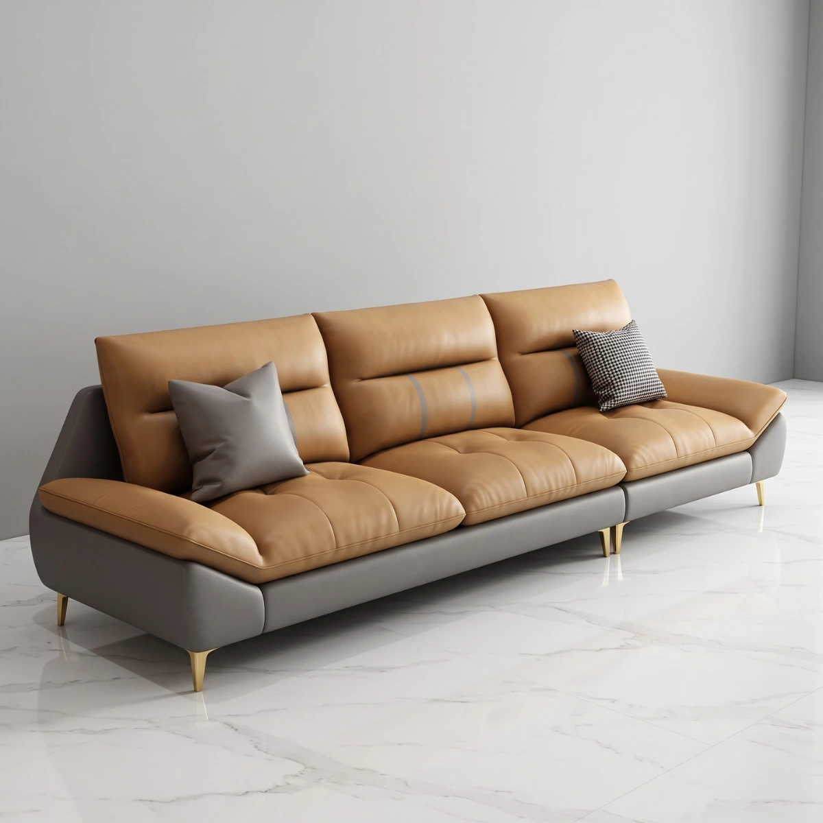 Sofa băng 3 chỗ bọc da Adora GK24