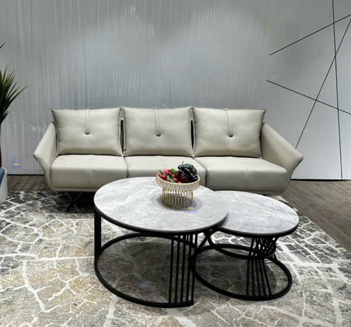 Sofa băng bọc da cao cấp NTVT015