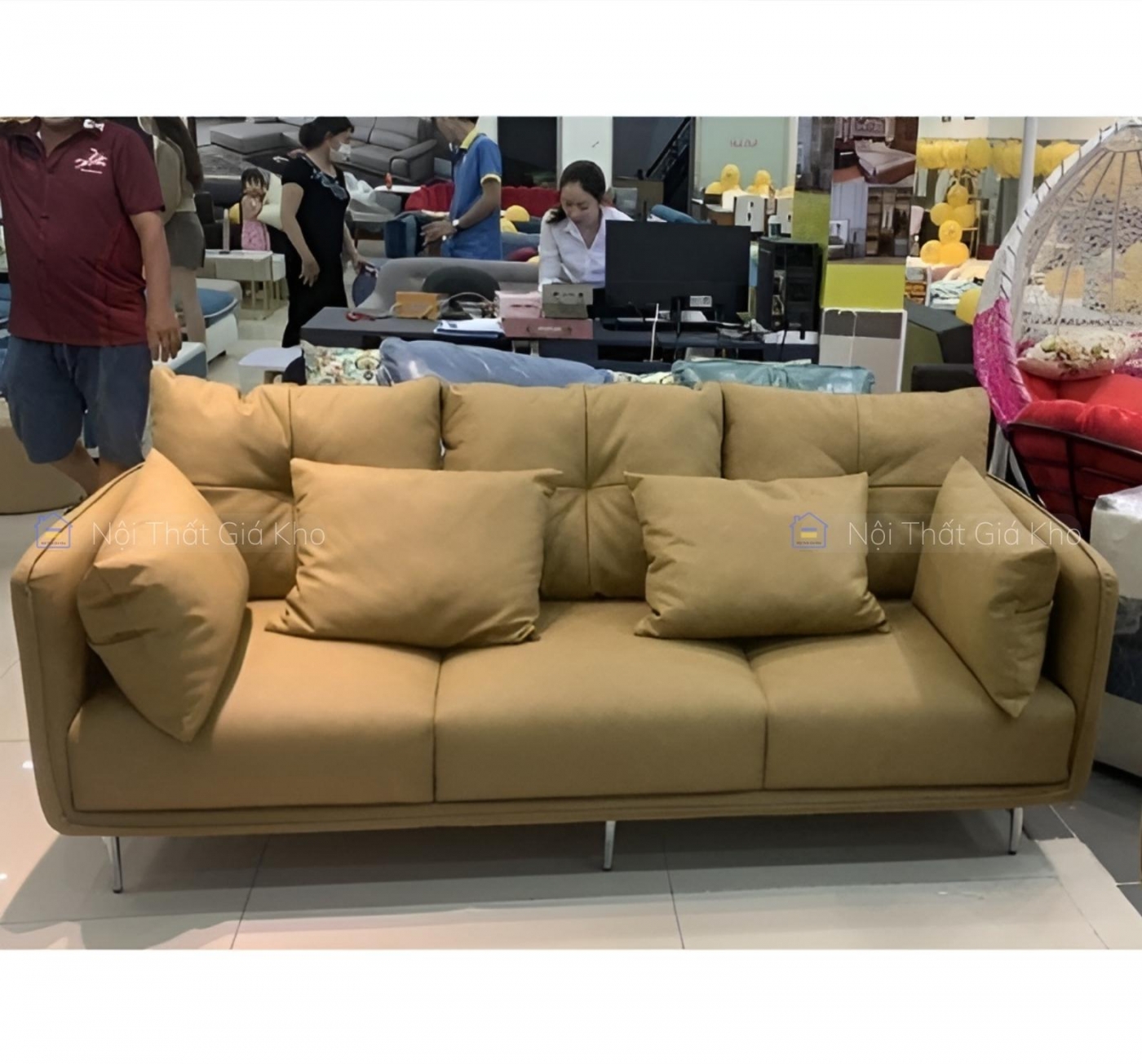 Sofa băng phòng khách 3 chỗ ngồi
