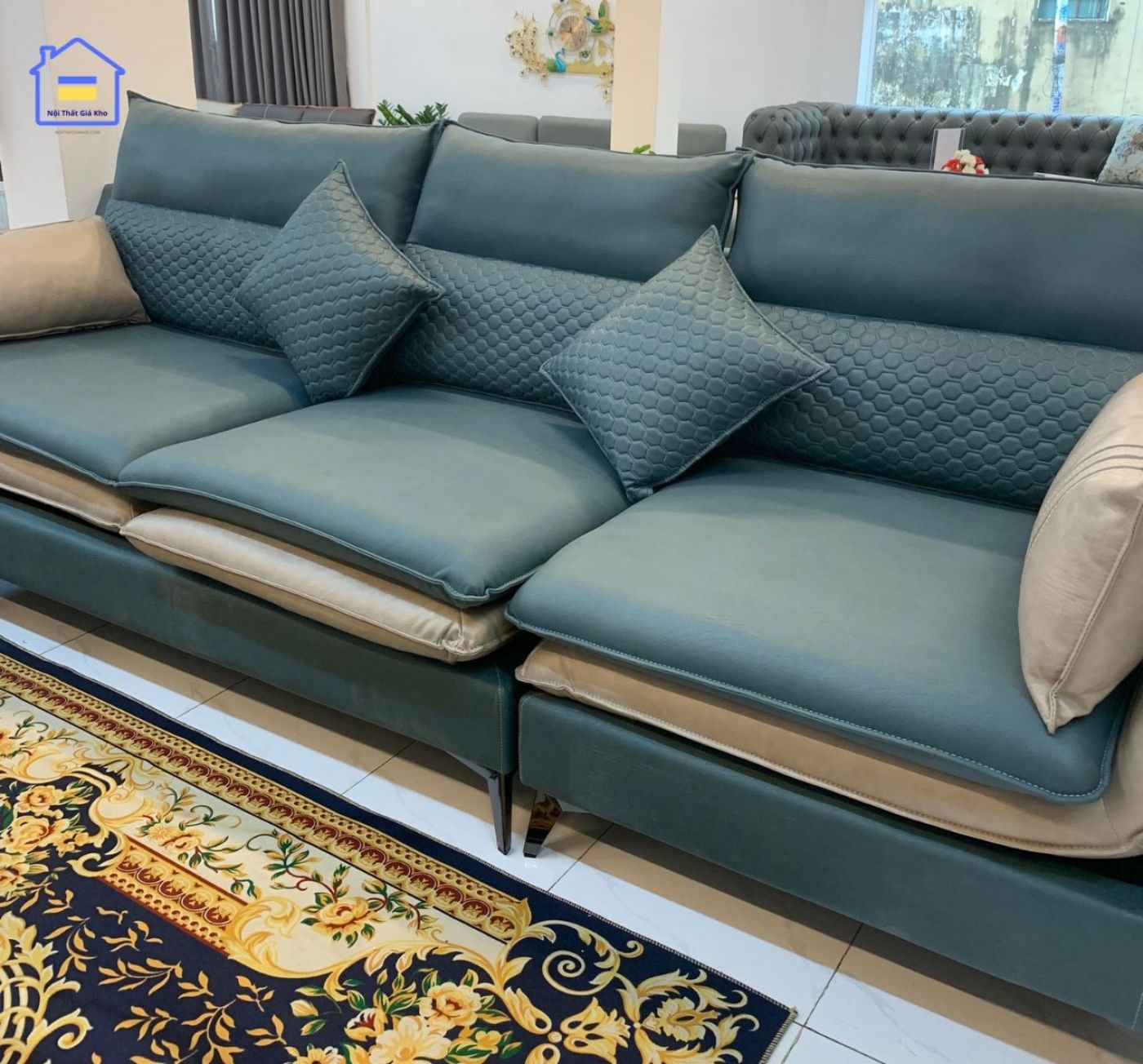 Sofa băng vải giả da NTVT005