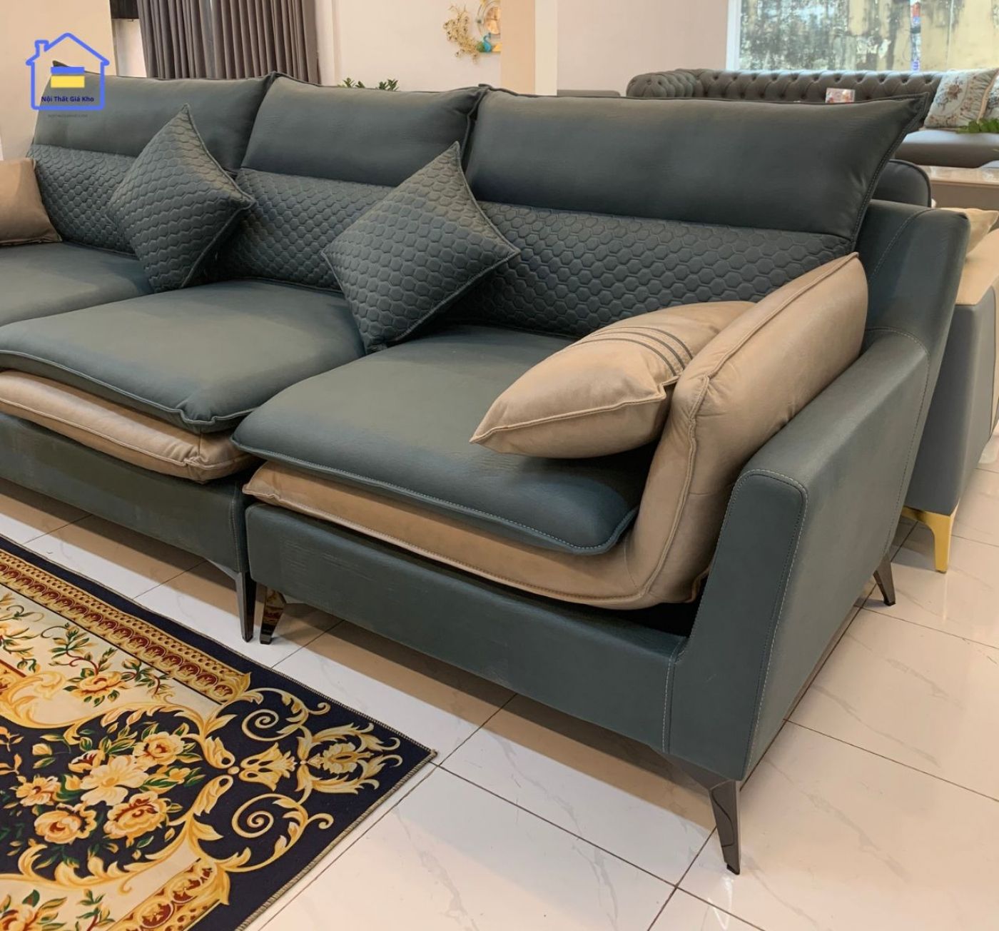 Sofa băng vải giả da NTVT005