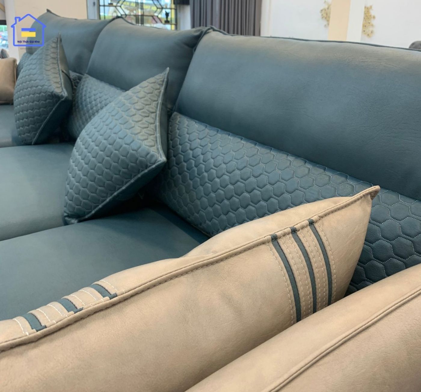 Sofa băng vải giả da NTVT005