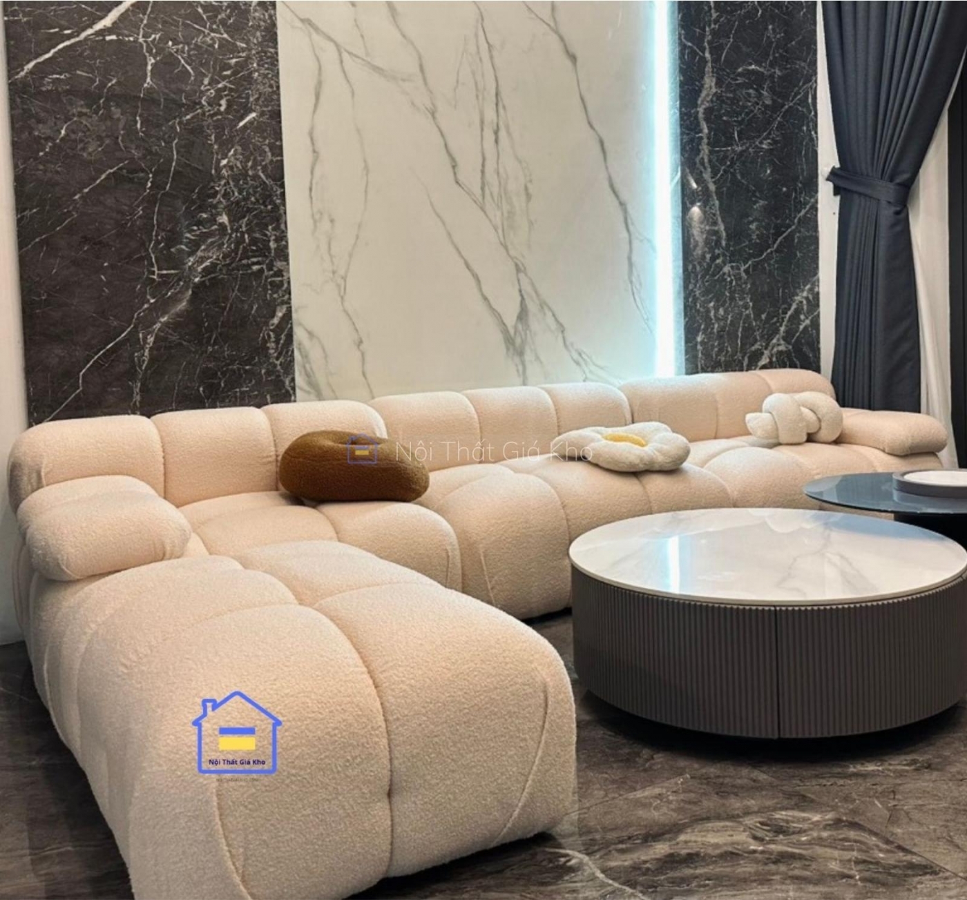 Sofa băng vải phong cách Hàn Quốc BA20