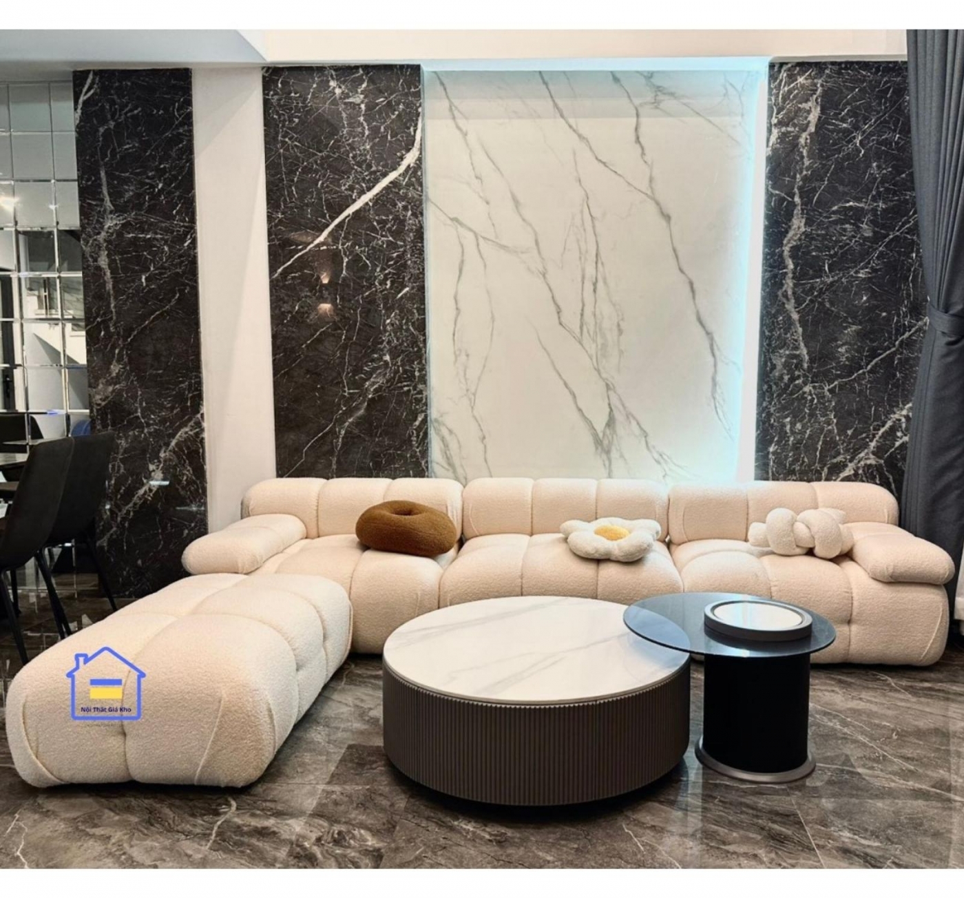 Sofa băng vải phong cách Hàn Quốc BA20