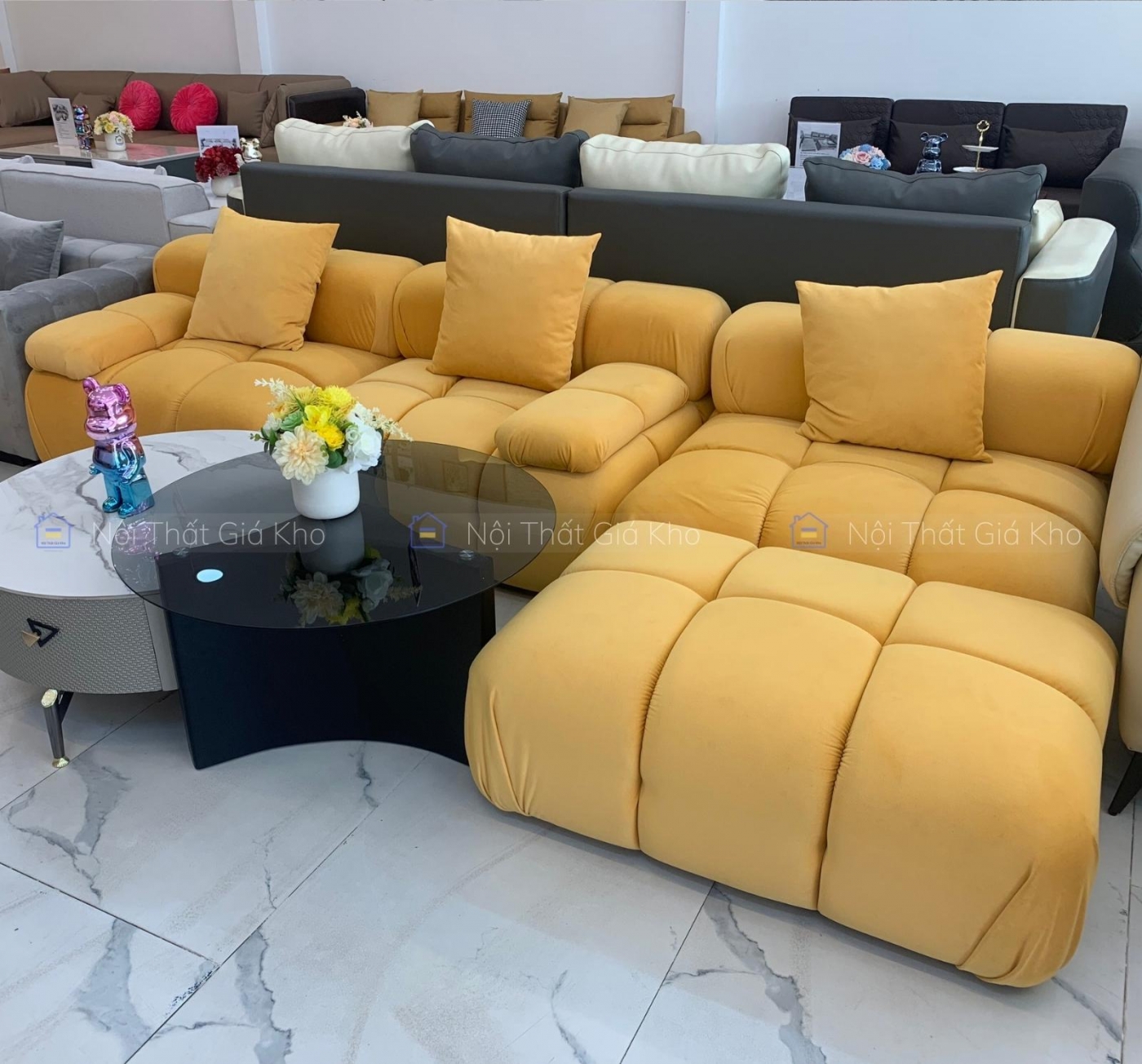 Sofa băng vải phong cách Hàn Quốc BA20