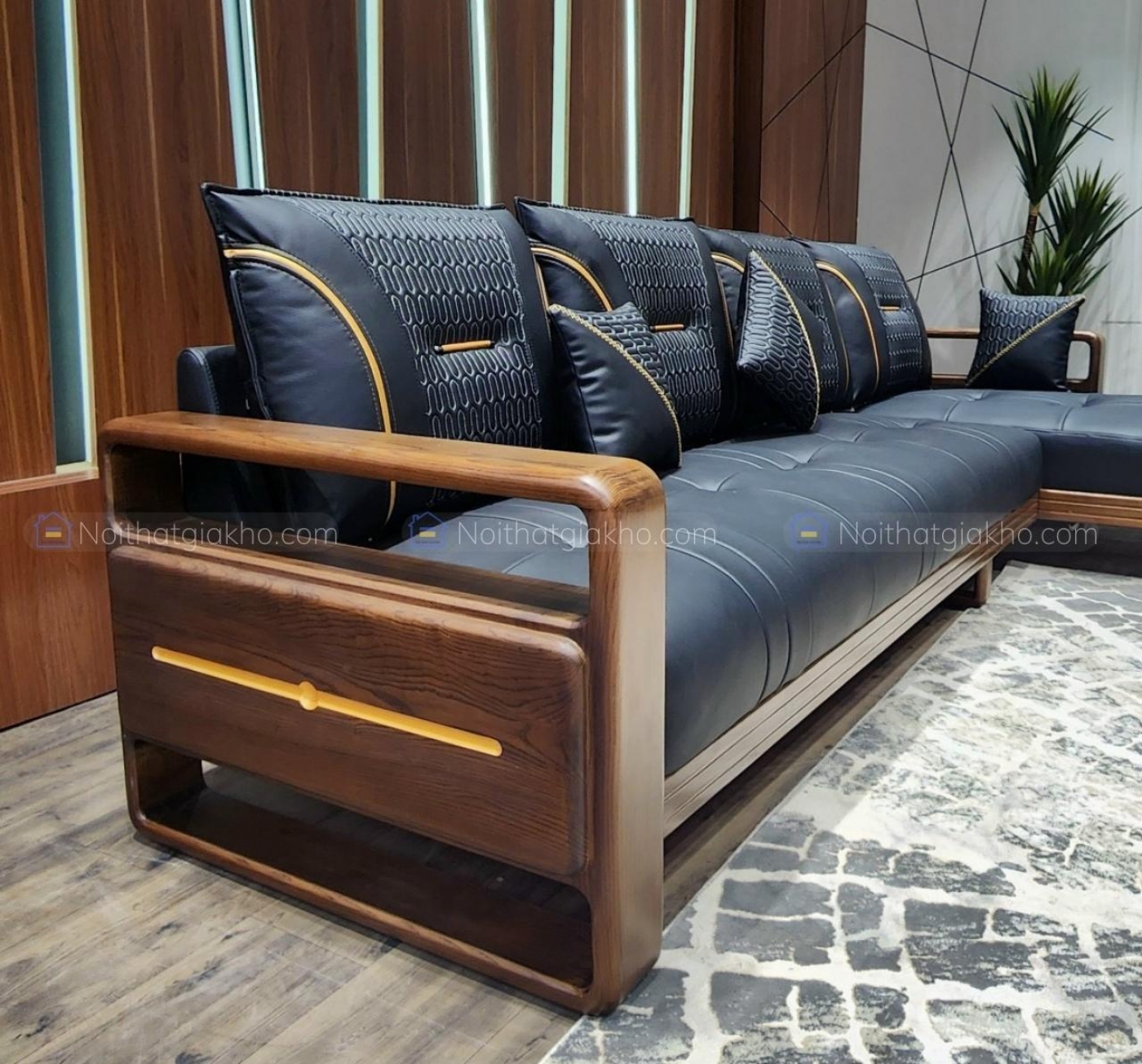 Sofa gỗ góc L Adora VT884