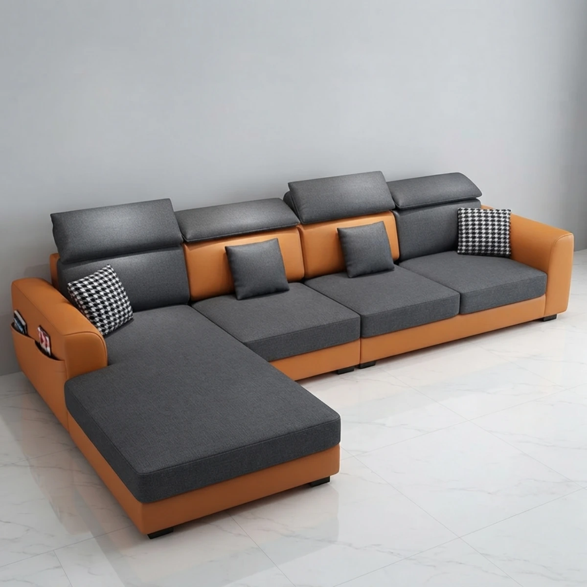 Sofa da chữ L Adora GK23