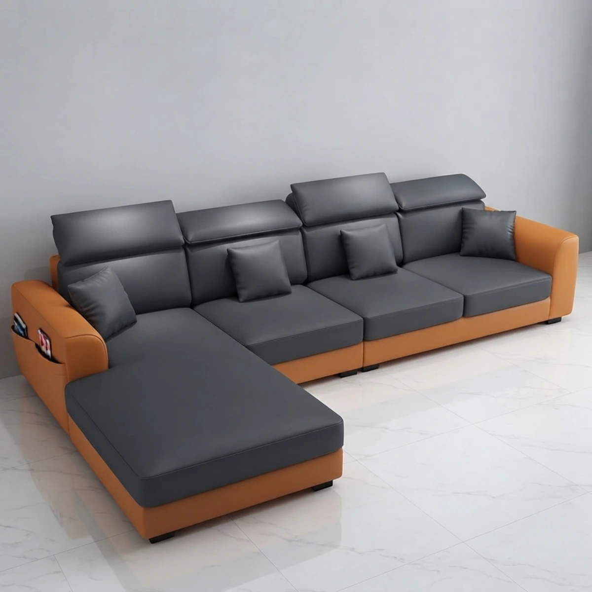 Sofa da chữ L Adora GK23