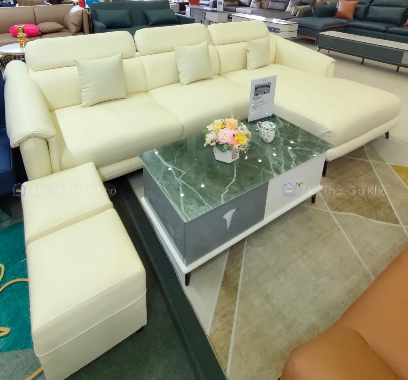 Sofa da góc L GL20