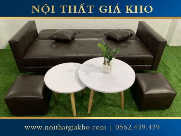 Sofa giường bọc da Adora giá rẻ