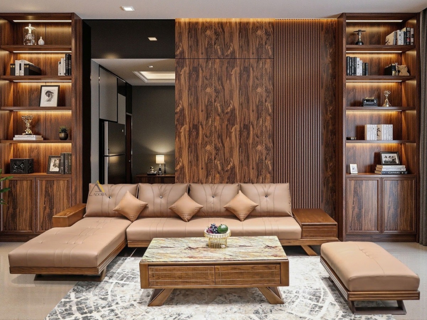 Sofa gỗ góc L Adora VT881