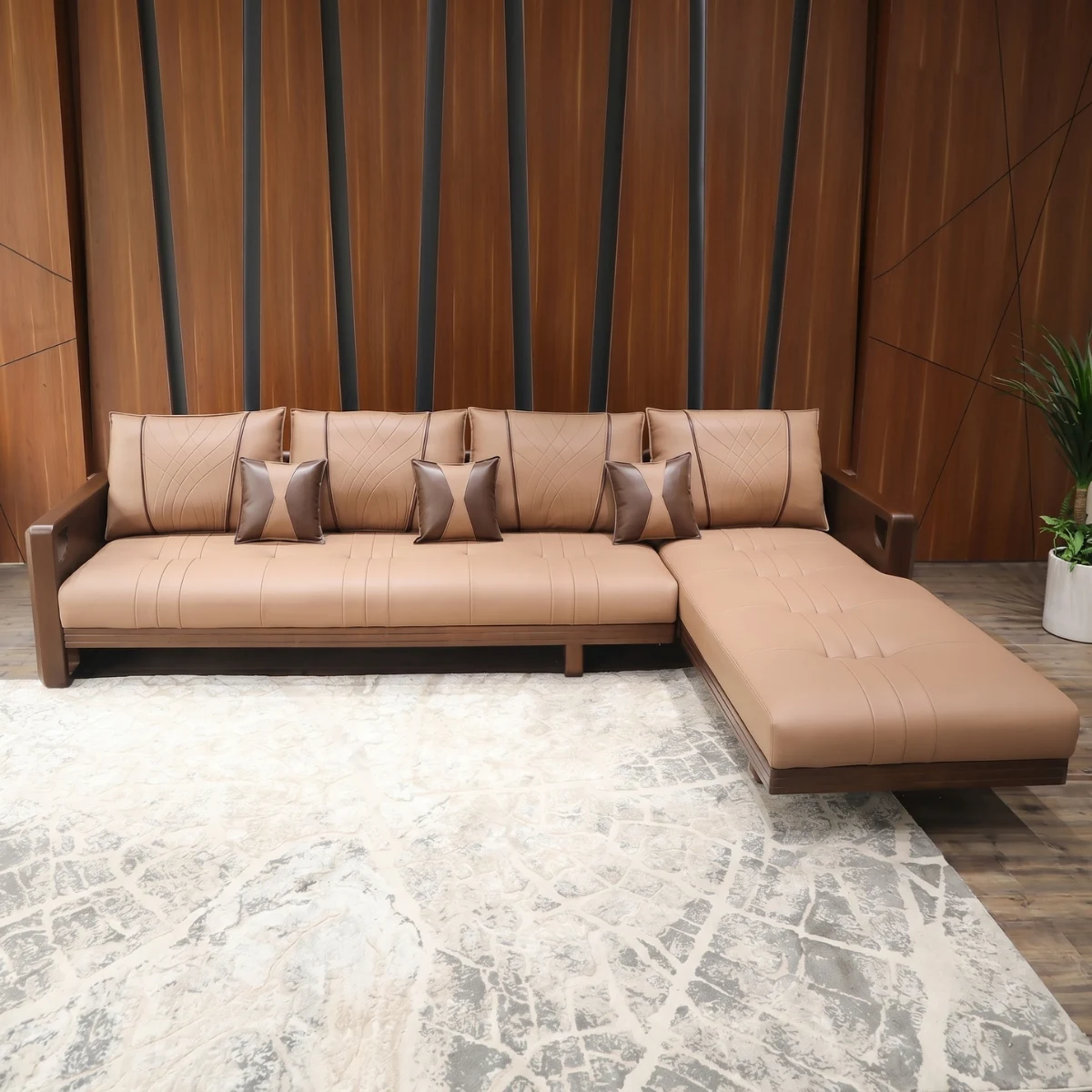 Sofa gỗ góc L Adora VT885