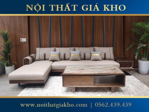 Sofa gỗ góc L Adora VT886