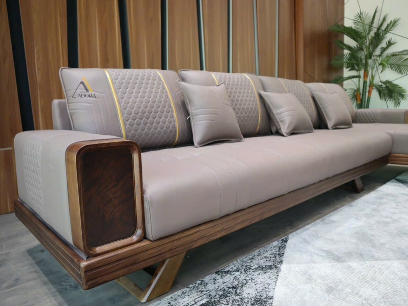 Sofa gỗ góc L Adora VT887