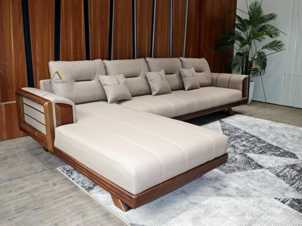 Sofa gỗ góc L Adora VT888
