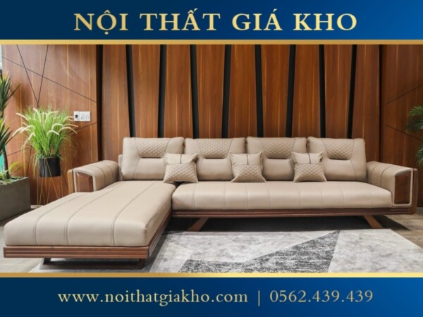 Sofa gỗ góc L Adora VT888