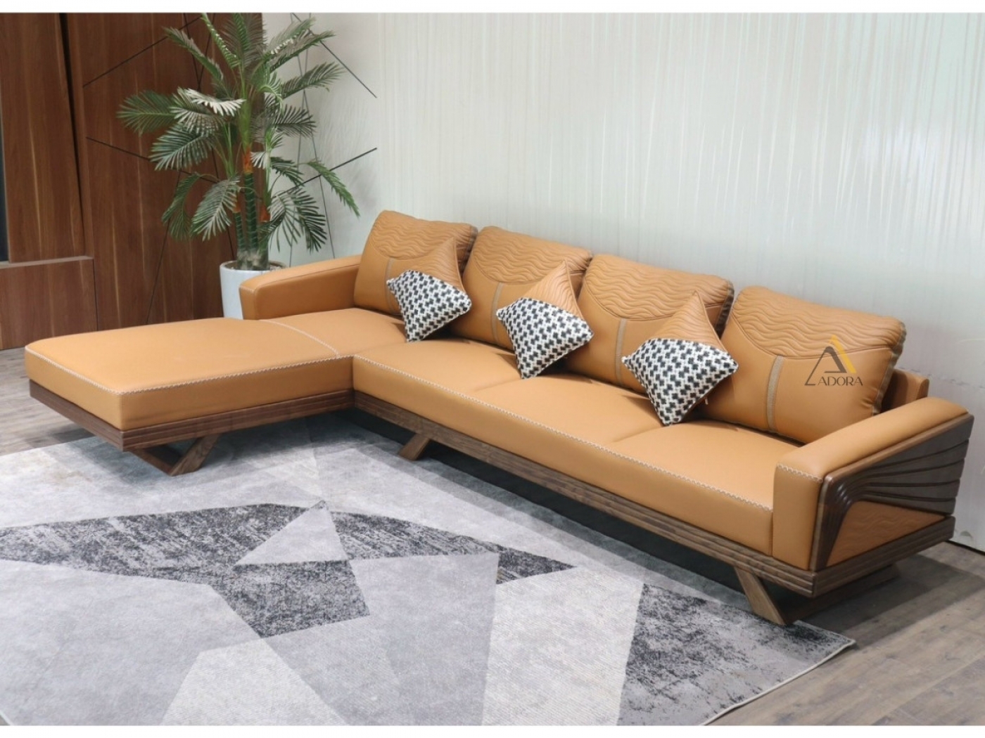 Sofa gỗ góc L Adora VT889