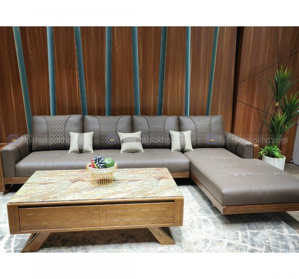 Sofa gỗ góc L Adora VT883