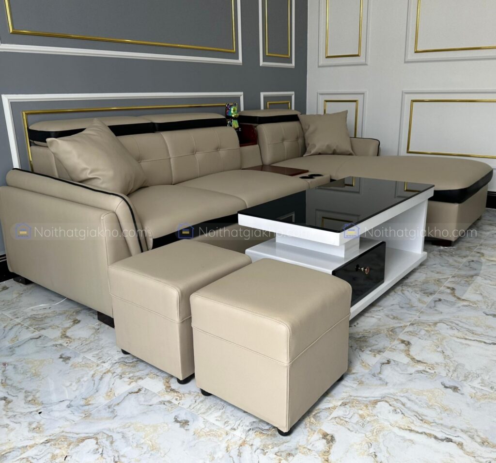 Sofa góc chữ L giá rẻ, sofa phòng khách
