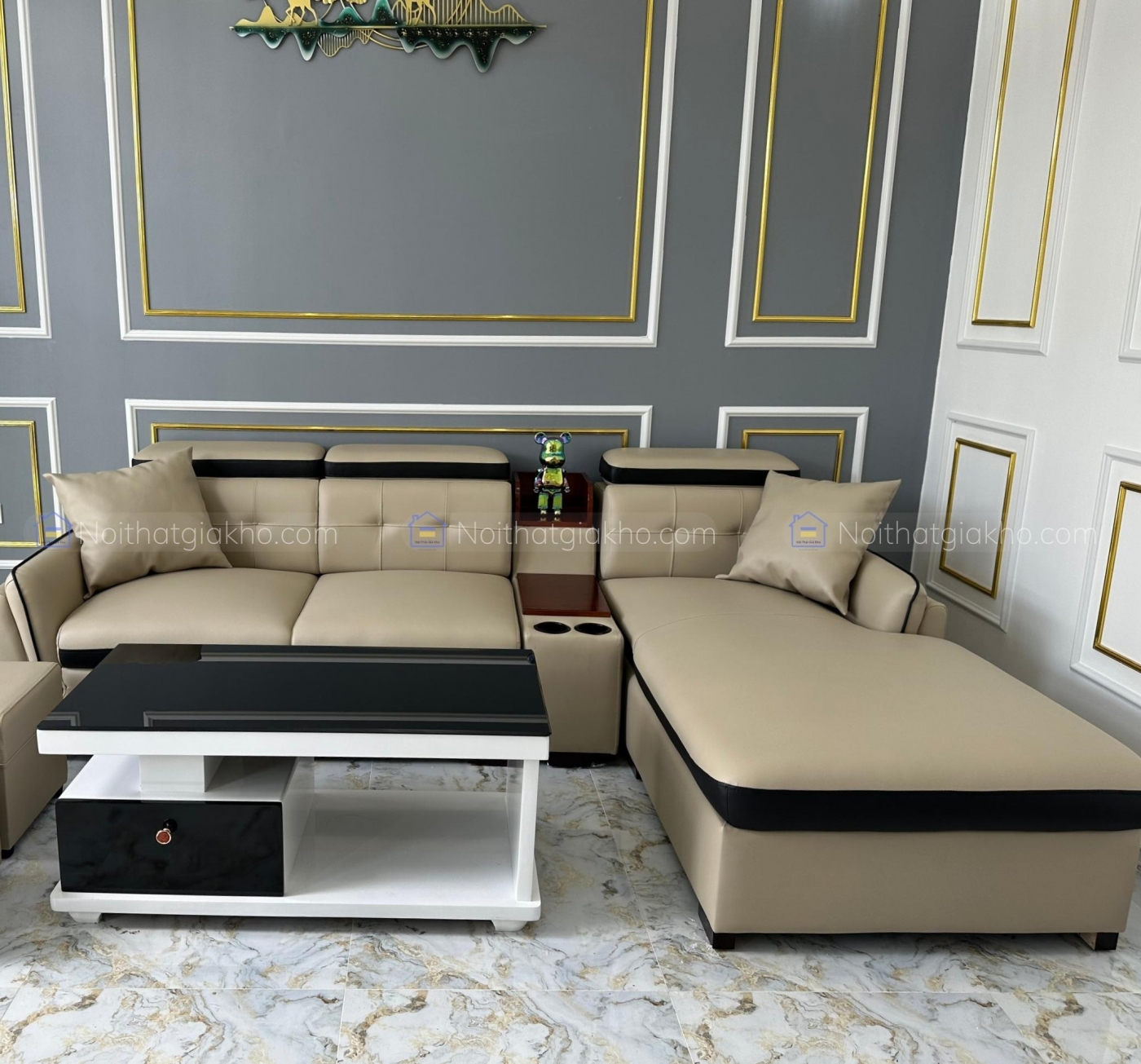 Sofa góc chữ L giá rẻ, sofa phòng khách
